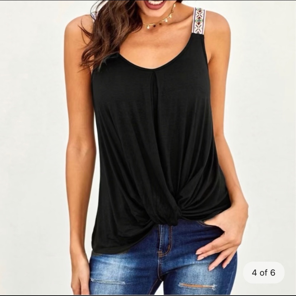 NWOT Somewhere Next to You Twist Tank